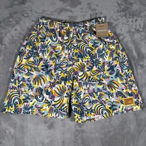 Patagonia Women’s Baggies Longs Shorts XS Wild Botanist Tidal Teal